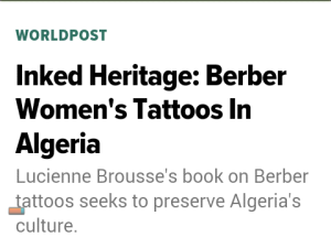 Berber women's tattoos